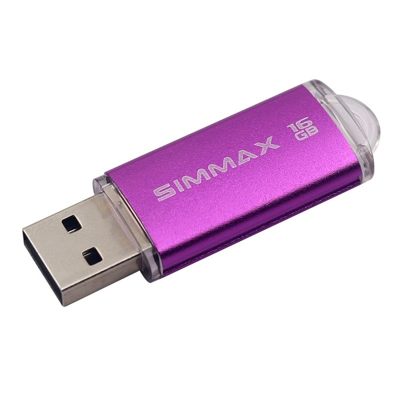 SIMMAX 2 Pack 16GB USB 2.0 Flash Drive Memory Stick Thumb Drive Pen Drive with Led Indicator (Blue Green) - Image 5